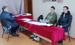  В помещении СДК проходят выборы.